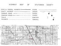 Highway Map of Stutsman County 1, Stutsman County 1958